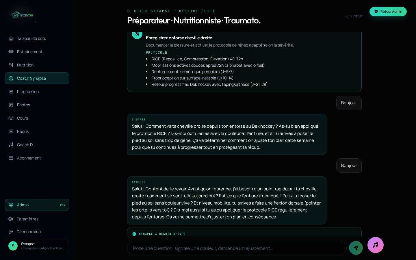 Synapse AI Coach 24/7